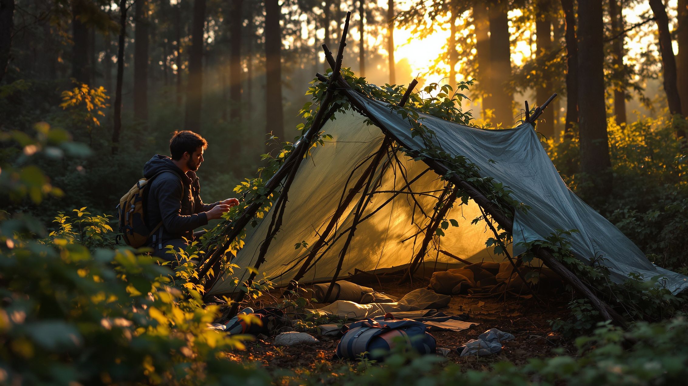 How to Build an Emergency Shelter in the Wild